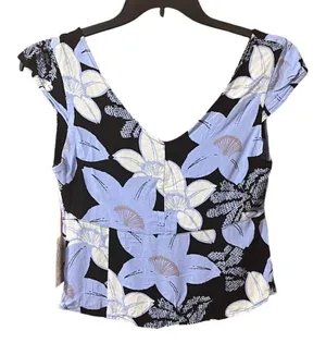 NWT Free People ‘Into The Groove Floral Cropped Blouse’ thumbnail 2