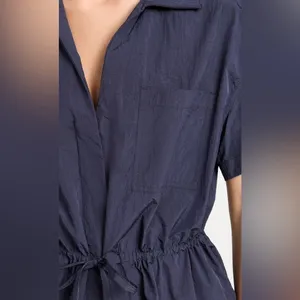 Sweaty Betty Anytime Romper S Navy Coastal Cool Travel Off Duty Euro Summer NWT thumbnail 16