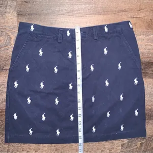 Ralph Lauren Sport Polo Blue/White Pony Skirt Women’s Size 2 thumbnail 4