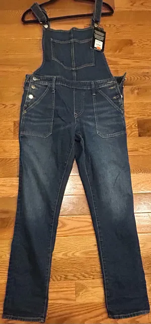 AUTHENTIC True Religion iconic horseshoe BF Slim Dark Wash Fashionable overalls thumbnail 8