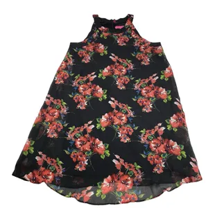 Betsey Johnson Halter Dress Floral Size 8 Flowers Flowy Lined Y2K‎ Romantic thumbnail 8