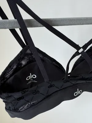 Alo Airlift Mesh Logo Sports Bra thumbnail 6