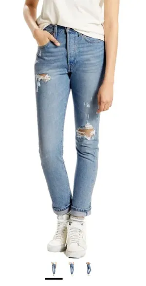 Levi’s High-Rise 501 Skinny Jeans thumbnail 1