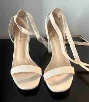 Beige Wrap Around Heels thumbnail 1