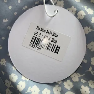 Princess Polly Flo Mini Skirt in Blue Size 0 New with tag thumbnail 7