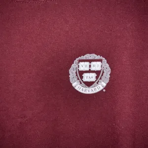 Champion Harvard University Long Sleeve Maroon Cotton Crewneck Tee Shirt XL thumbnail 4