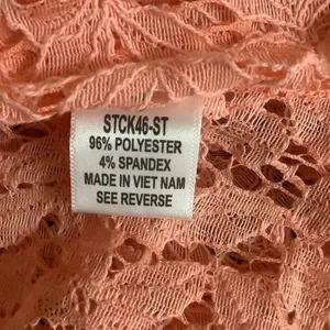 Impulsive Size Large Peach Cover Up Knitted 3 Button Closure Long Sleeve. New thumbnail 6