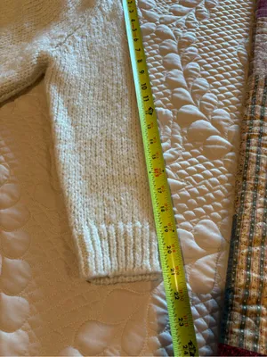 Zara chunky knit mock-neck sweater cream women’s S thumbnail 10