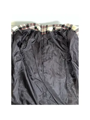 Women’s Cream Plaid Wool Blazer Single Button XL Red thumbnail 7
