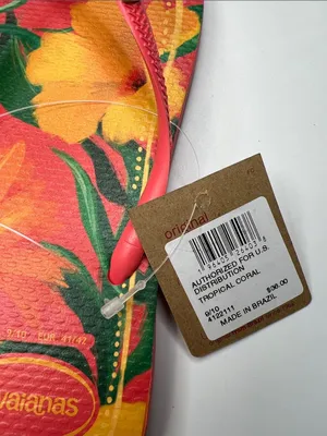 Havaianas Women's Slim Tropical Round Toe Sandals- Size 9/10 thumbnail 4