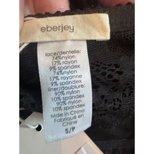 Eberjey The Mariana Whispers Bralette Sz Small Lacey Black NWT $88 thumbnail 5