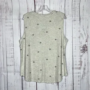 Star + Skye NWT Size 1X Gray Star Print 2 Pc. Pajama Set - Tank & Jogger Pants thumbnail 3