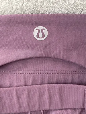 Lululemon clip in long line Lilac Sports Bra activewear yoga Pilates gym 6 thumbnail 4
