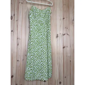 NWT Lulus Timeless Touch Green Floral Print A-Line Midi Dress Sundress Beachy XL thumbnail 2
