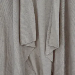 Nanette Lepore Cashmere Drape Vest S 100% 2-Ply Neutral Old Money Quiet Luxury thumbnail 7
