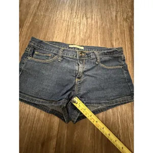 Forever 21 Shorts Womens 28 Blue‎ Dark Wash Denim Jorts Jean Y2K Summer Beach thumbnail 8