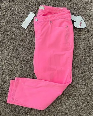 SLINK JEANS Curvy Ankle Jeggings in Hot Pink Size 16 NWT thumbnail 15