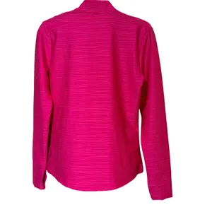 Tommy Bahama Golf Tennis Pink Textured Quarter Zip Pullover Thumbhole Women S thumbnail 2