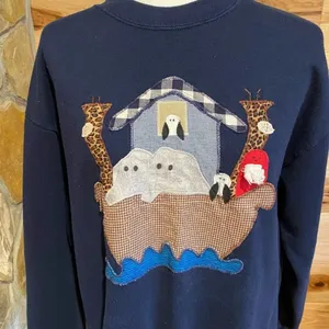 Jerzees Noah’s Ark sweat shirt size Large thumbnail 2