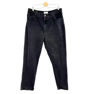 Abercrombie Curve Love Jeans Ultra High Rise 90s‎ Straight Black Size 34 18R thumbnail 3