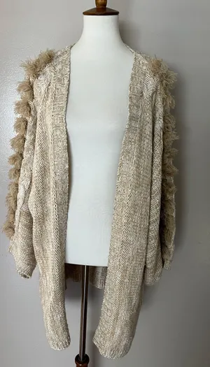 Anthropologie Braided-Sleeve Cardigan thumbnail 8