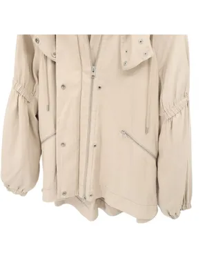 AllSaints Cherry Jacket in Barley Beige Hooded Zip Front S All Saints thumbnail 7