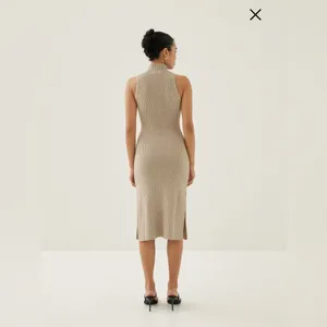 New with tags by Love Bonito Katrin Turtleneck Midi Dress Sleeveless Tan Knit thumbnail 3