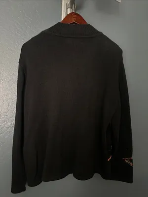 Vintage Tiara international 2004 Zip-Front Sweater with Red Cardinal Embroidery thumbnail 3