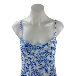 NEW Smith & Quinn Blue White Floral Sleeveless Cami Camisole Maxi A-Line Dress S thumbnail 2