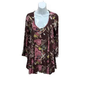 O’Neill Poppit Floral Brown Mini Dress size M thumbnail 3