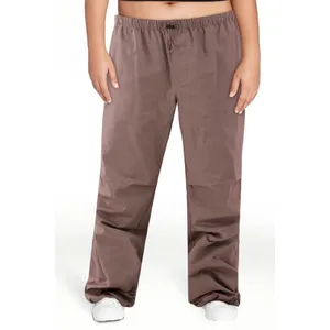 No Boundaries Womens Pants Size XL Mauve Parachute Relaxed 30" Inseam Streetwear thumbnail 3