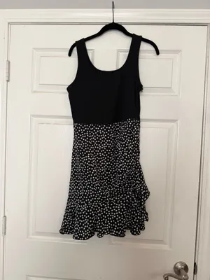 SHEIN Black & White Polka Dot Mini Dress thumbnail 2