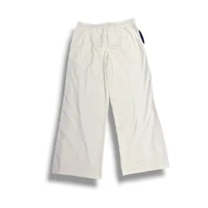 Anthropologie Daily Practice Track Pants Womens L White Navy Wide Leg NWT thumbnail 2