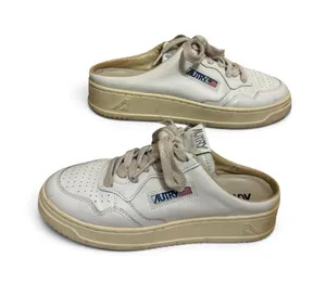 Autry | White Leather Slip-On Sneaker Mules size 37 thumbnail 1