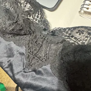 VTG 90s Y2K Black Nylon Camisole Lace trim sz‎ 32/S Vassarette USA fairy cami thumbnail 6