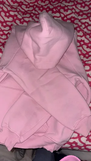 Pink Palm Puff Hoodie pink Everything Comes In Waves thumbnail 3
