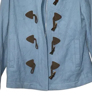 Gap Teal Zip n Toggle Y2K Peacoat size Medium thumbnail 3