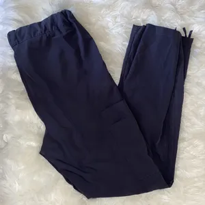 Dark Gray Scrub Joggers With Side Pockets Size L thumbnail 2