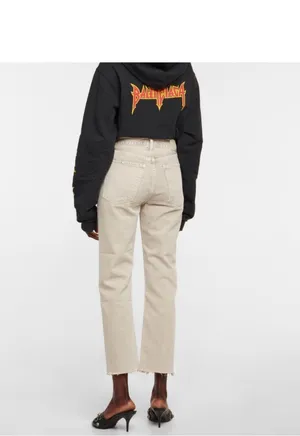 Daphne Crop High Rise Stovepipe Jeans thumbnail 8