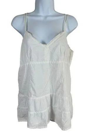 Vintage Y2K Mossimo Large Cami Tank Top Womens White Fairycore Grunge Coquette thumbnail 1