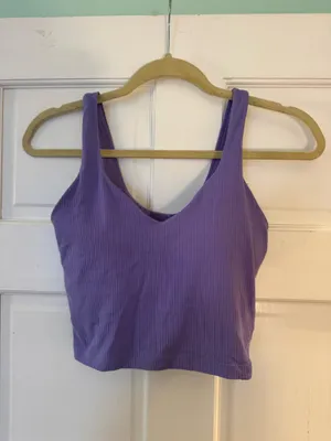 Lululemon Align Ribbed Tabk Top- Dark Lavender size 4 thumbnail 3