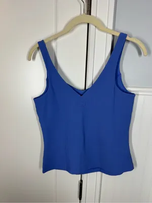 Beyond Yoga Women's Medium Impulse Ribbed Classic Tank Deep Peri Blue Purple thumbnail 4