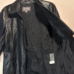 Wilson's Leather- Women's 100% Leather Jacket Full Zip Lined Slit Pockets Size M thumbnail 7