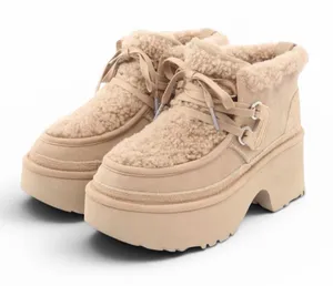 UGG Classic New Heights Lace-Up Boots in Sand/Tan, Size 12, NEW without Box thumbnail 1