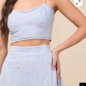 Lulus Sweet At Heart White Floral Embroidered Two-Piece Midi Dress thumbnail 2