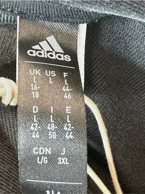 Adidas Women's Large Black Velour Half-Zip Hoodie with Gold Logo thumbnail 7
