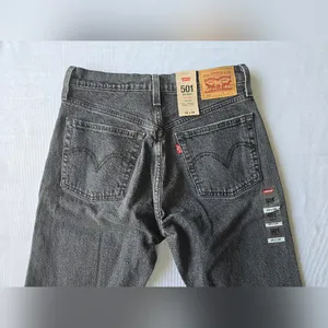 Levi's 501 Skinny High Rise Fitted Through Hip And‎ Thigh Size 26x28 thumbnail 8