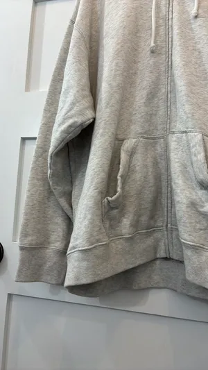 Hollister Medium Grey Zip Up Hoodie thumbnail 6