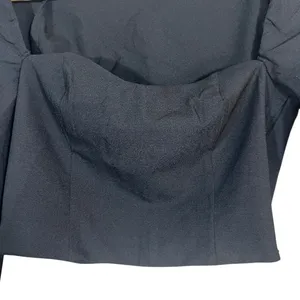 Abercrombie & Fitch Sweetheart Corset Solid Crop Top Black Long Sleeve Size S thumbnail 3