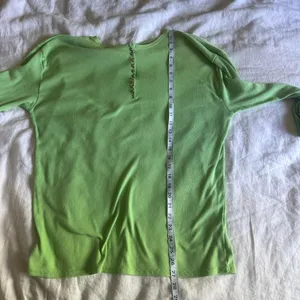 Vintage NorthCrest Green Ribbed Henley Shirt L 90s Y2K Granola Outdoor thumbnail 7